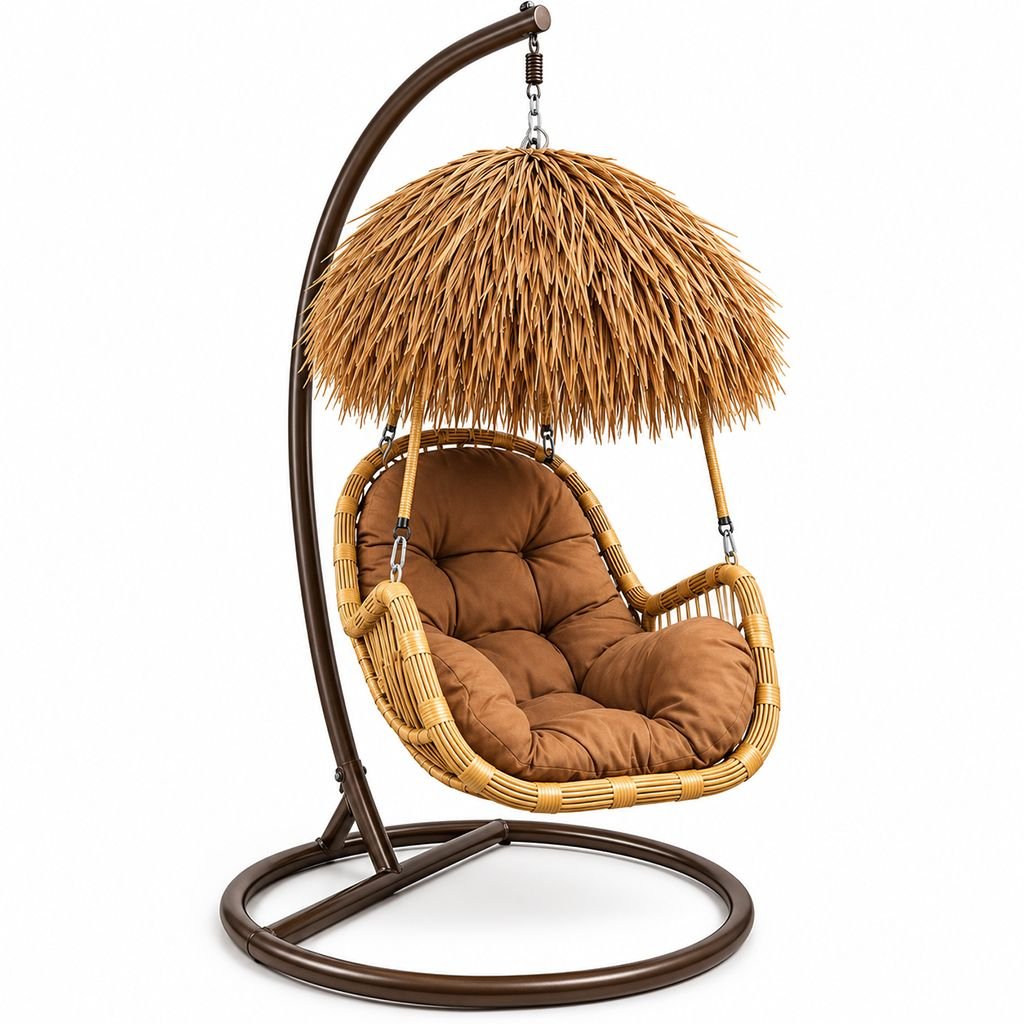 كرسي ارجوحة لون بني موديل 30